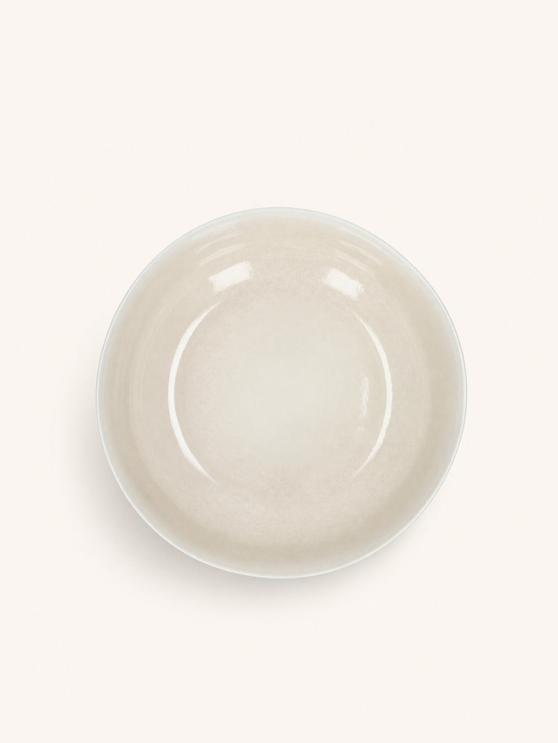 BISCOTTI - diep bord - porselein - DIA 22,8 x H 4,5 cm - ecru