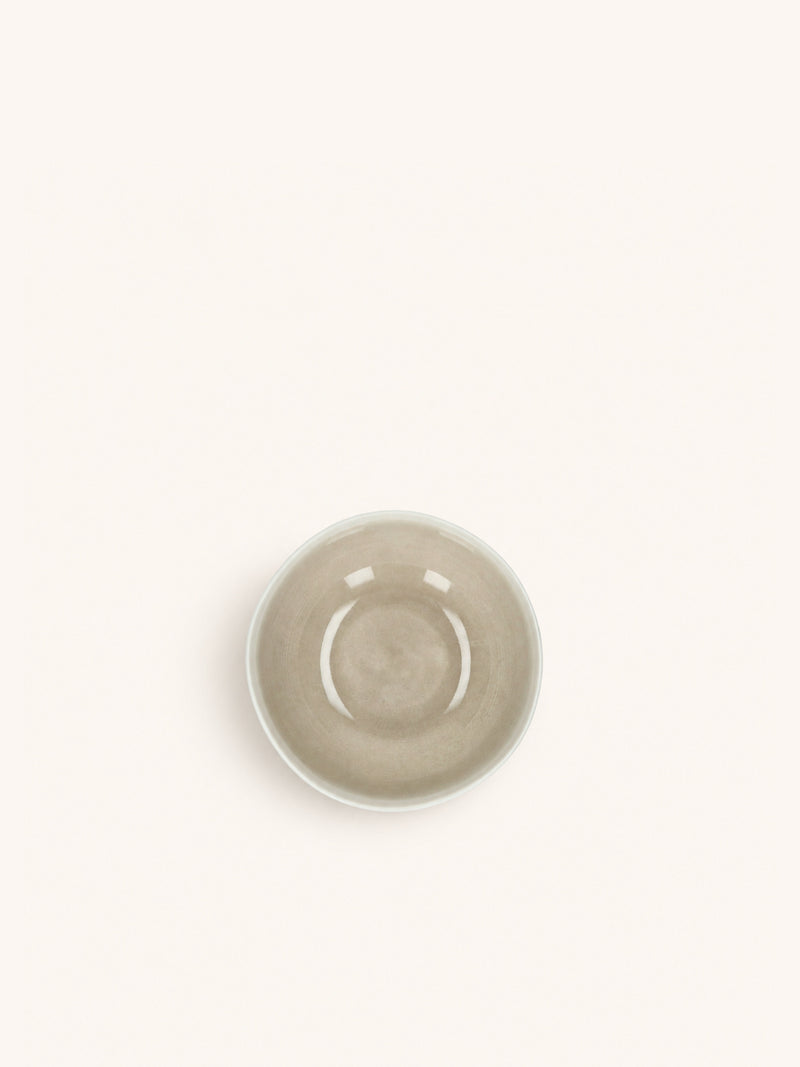 BISCOTTI - ontbijtkom - porselein - DIA 12,2 x H 5,2 cm - grijs/beige