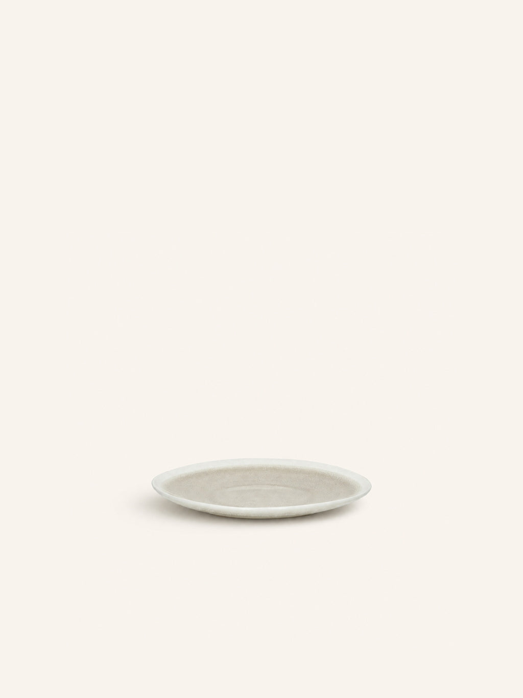 BISCOTTI - petite assiette à apéritif - porcelaine - DIA 14,6 x H 2 cm - gris/beige