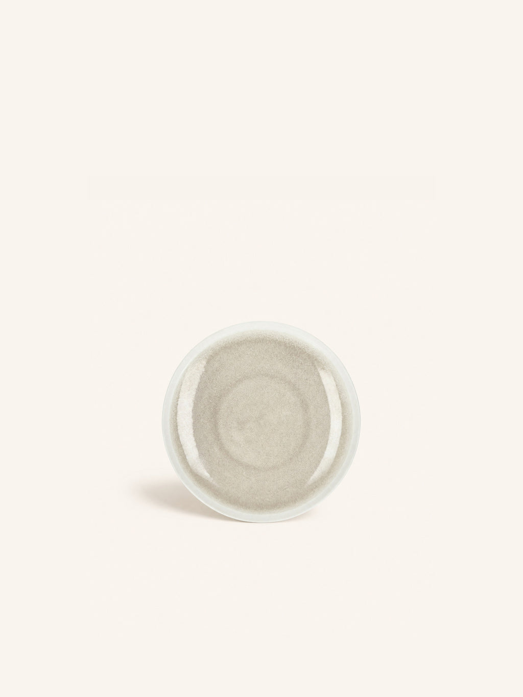 BISCOTTI - petite assiette à apéritif - porcelaine - DIA 14,6 x H 2 cm - gris/beige