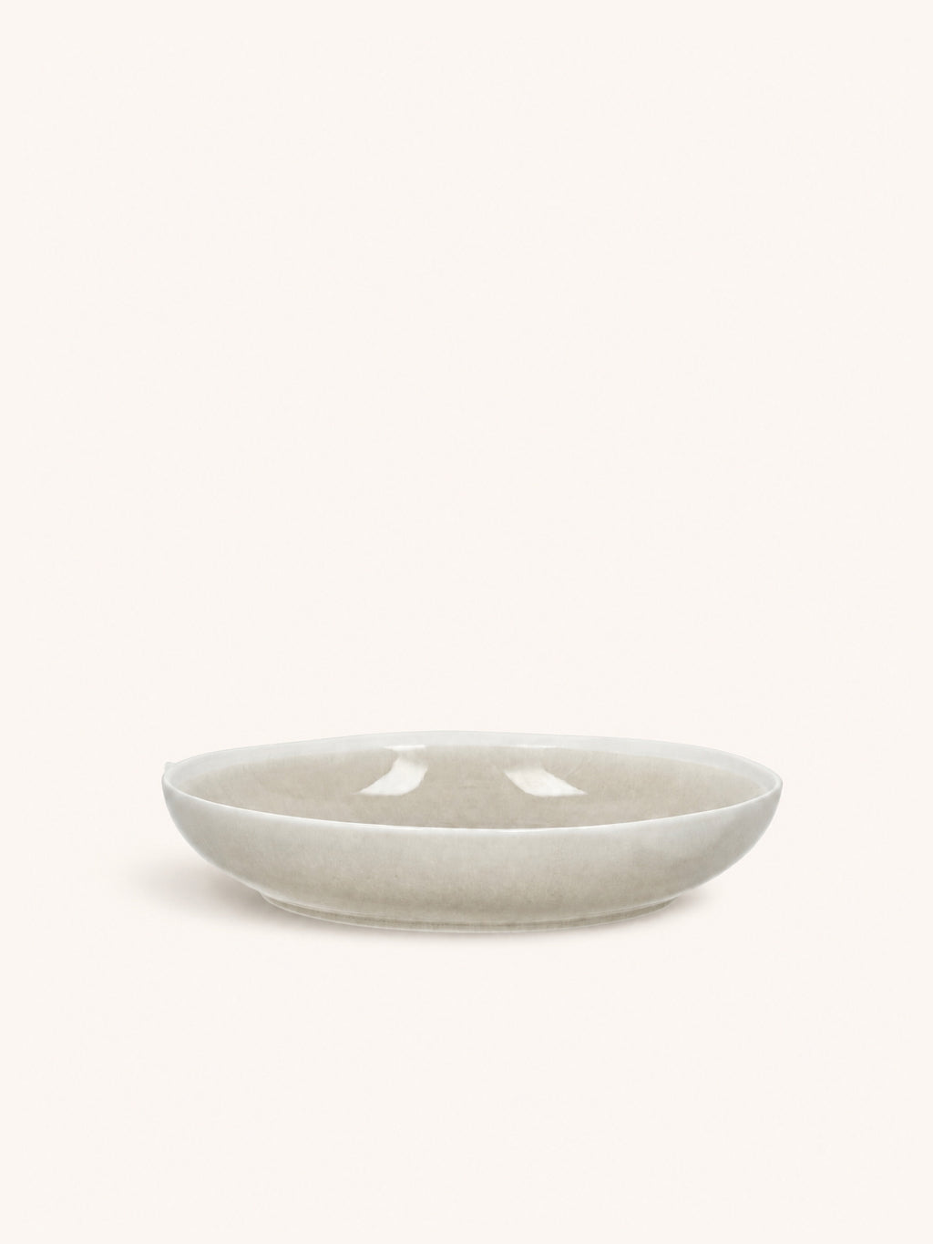 BISCOTTI - diep bord - porselein - DIA 22,8 x H 4,5 cm - grijs/beige
