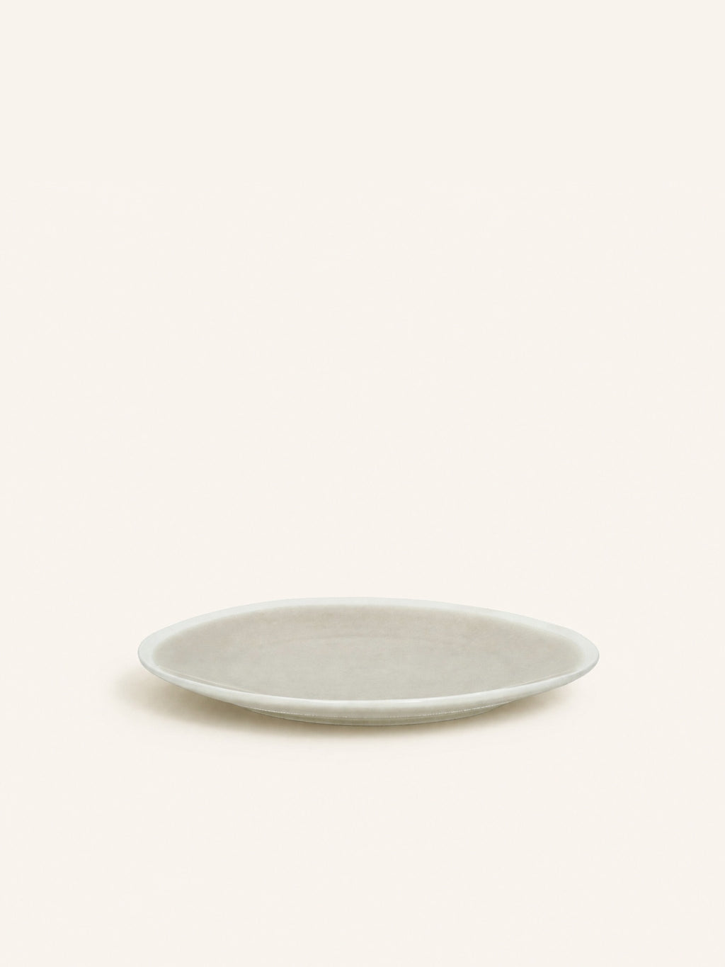 BISCOTTI - plato de postre - porcelana - DIA 20 x H 2 cm - gris/beige