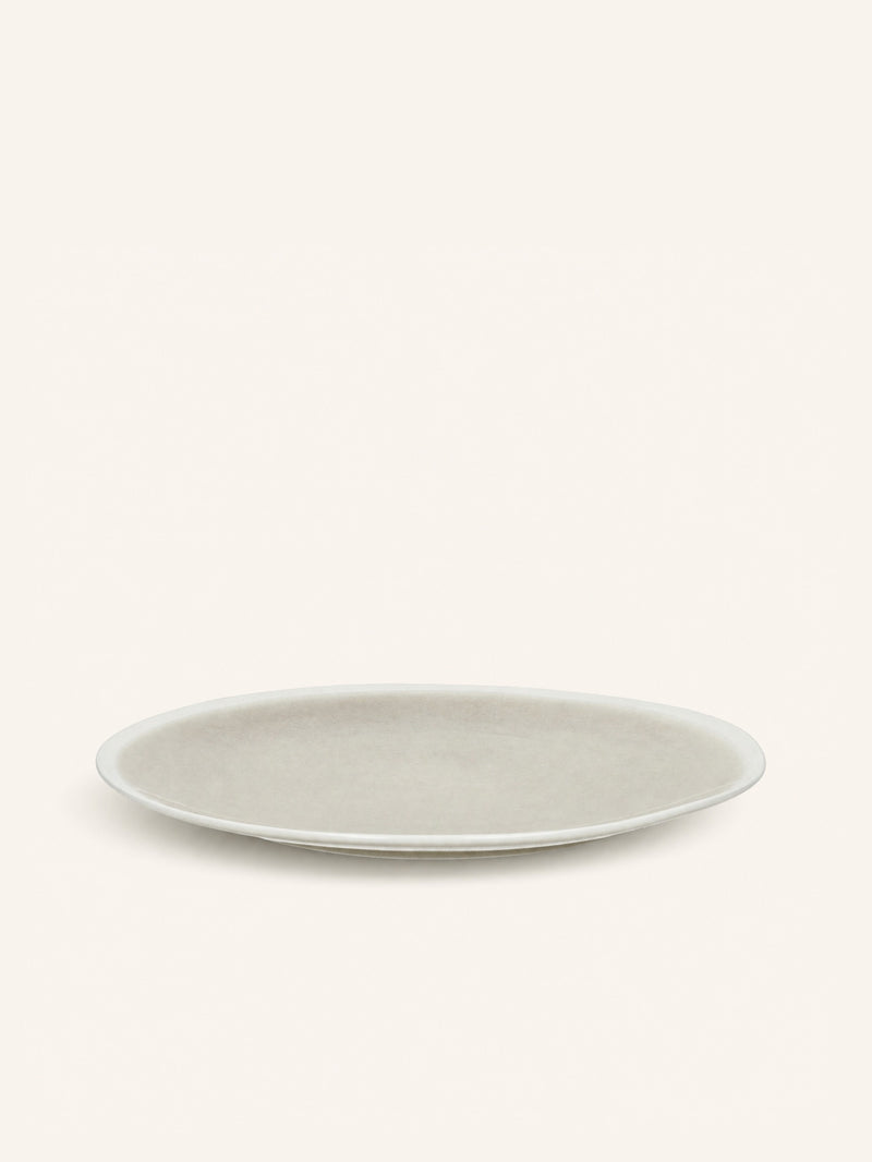 BISCOTTI - dinerbord - porselein - DIA 26,8 x H 2 cm - grijs/beige
