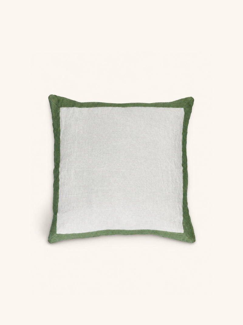 SAINT-TROPEZ - kussen - linnen - L 50 x W 50 cm - groen