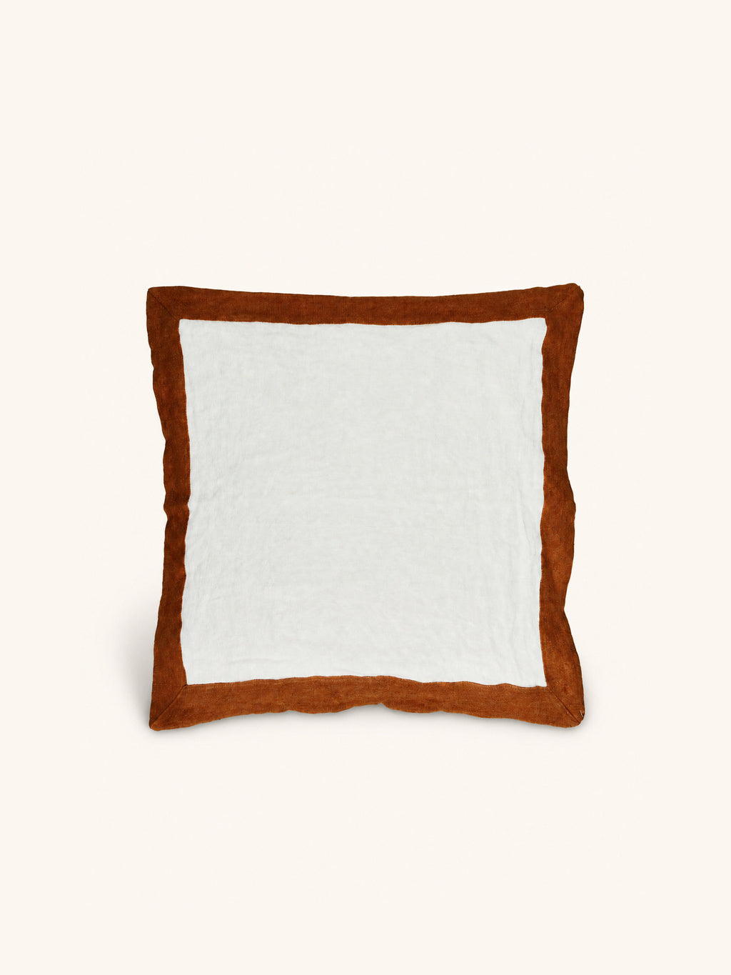SAINT-TROPEZ - cushion - linen - L 50 x W 50 cm - rust