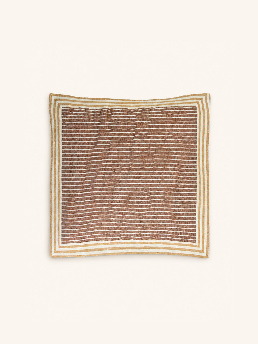 SAINT-TROPEZ - coussin - lin - L 50 x W 50 cm - rouille