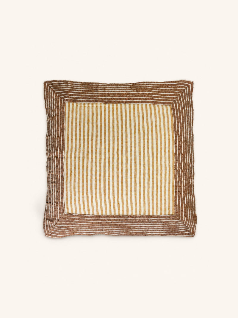 SAINT-TROPEZ - kussen - linnen - L 60 x W 60 cm - roest