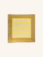 SAINT-TROPEZ - coussin - lin - L 60 x W 60 cm - jaune