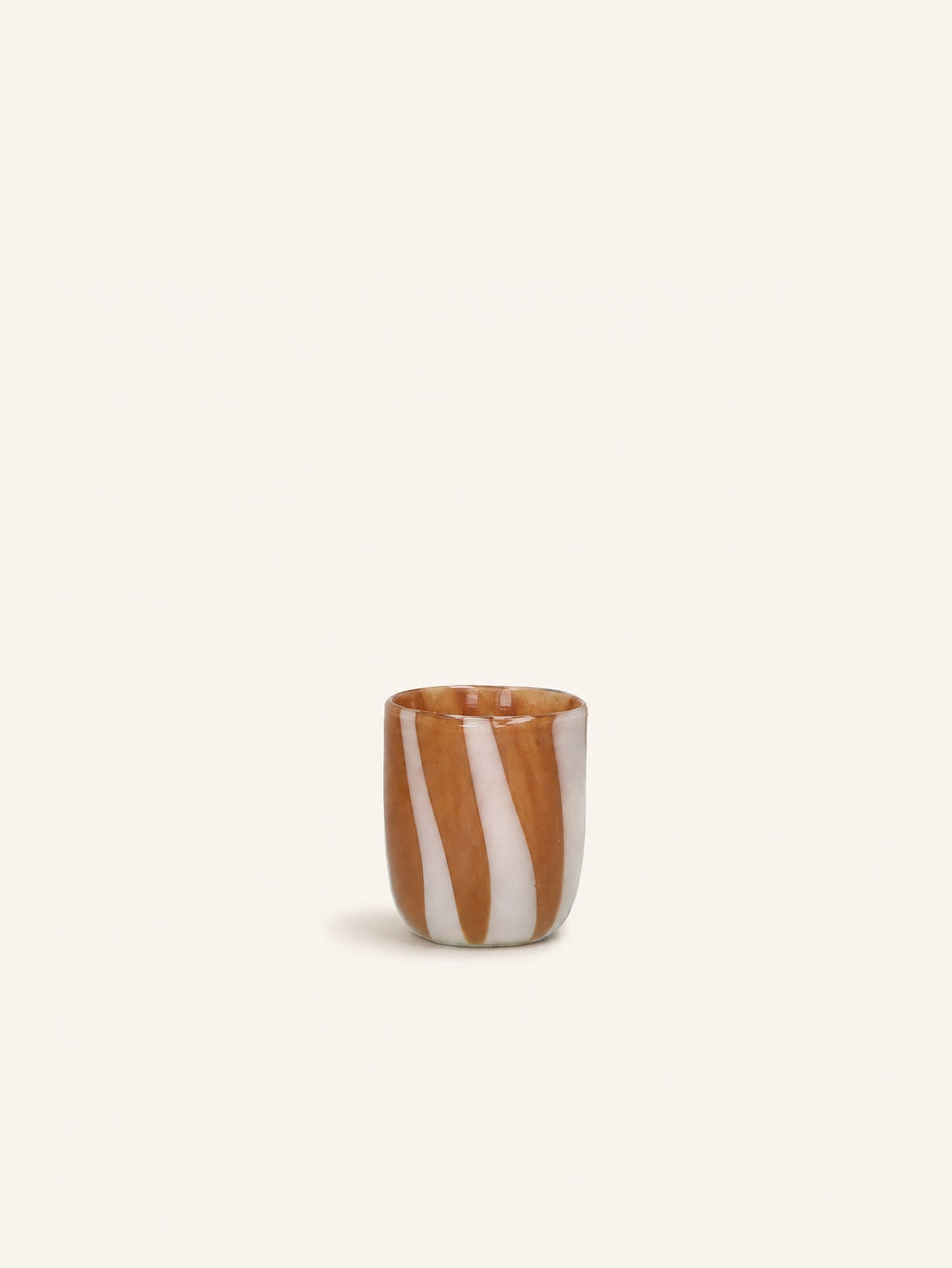 CANNES - Vase/Windlicht - Glas - DIA 7 x H 8 cm - Bernstein