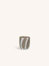 CANNES - Vase/Windlicht - Glas - DIA 7 x H 8 cm - grau