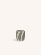 CANNES - Vase/Windlicht - Glas - DIA 7 x H 8 cm - grau