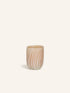 CANNES - Vase/Windlicht - Glas - DIA 9 x H 11 cm - Elfenbein
