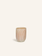 CANNES - vase/tealight holder - glass - DIA 9 x H 11 cm - ivory
