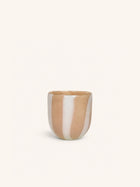 CANNES - Vase/Windlicht - Glas - DIA 13 x H 14,5 cm - Elfenbein