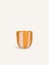 CANNES - Vase/Windlicht - Glas - DIA 13 x H 14,5 cm - Gelb