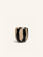 CANNES - vaas/windlicht - glas - DIA 13 x H 14,5 cm - ivoor