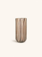 CANNES - vase/tealight holder - glass - DIA 16 x H 30 cm - ivory