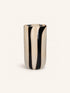 CANNES - vaas/windlicht - glas - DIA 19 x H 37 cm - ivoor