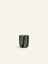 CANNES - vaas/windlicht - glas - DIA 7 x H 8 cm - kaki