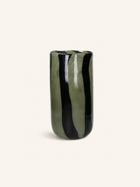 CANNES - vase/tealight holder - glass - DIA 19 x H 37 cm - khaki
