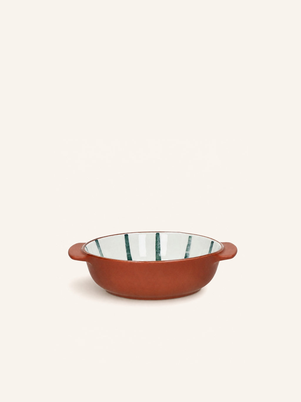 MYKONOS - ovenschotel/kom - porselein - DIA 16,3 x H 4,8 cm - groen