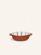 MYKONOS - ovenschotel/kom - porselein - DIA 16,3 x H 4,8 cm - groen