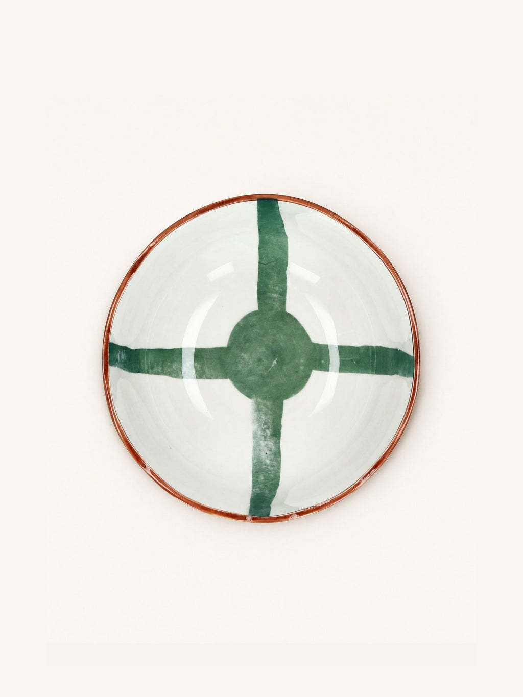 MYKONOS - Poké-Bowl - Porzellan - DIA 20 x H 9,5 cm - grün