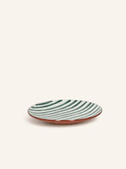 MYKONOS - plato de postre - porcelana - DIA 20,3 x H 2 cm - verde