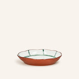 Groen – MYKONOS - deep plate - porcelain - DIA 20 x H 3,5 cm - green