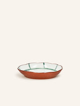 Groen – MYKONOS - tiefer Teller - Porzellan - Ø 20 x H 3,5 cm - grün