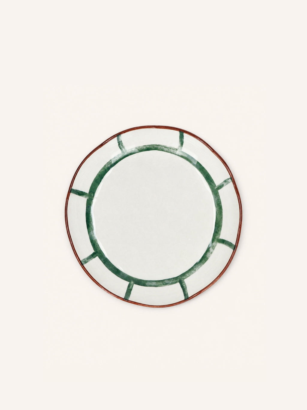 MYKONOS - deep plate - porcelain - DIA 20 x H 3,5 cm - green