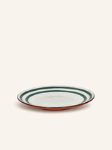 Groen – MYKONOS - piatto piano - porcellana - DIA 27 x H 2,5 cm - verde