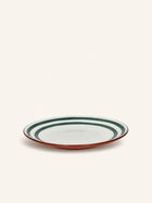 MYKONOS - assiette plate - porcelaine - DIA 27 x H 2,5 cm - vert