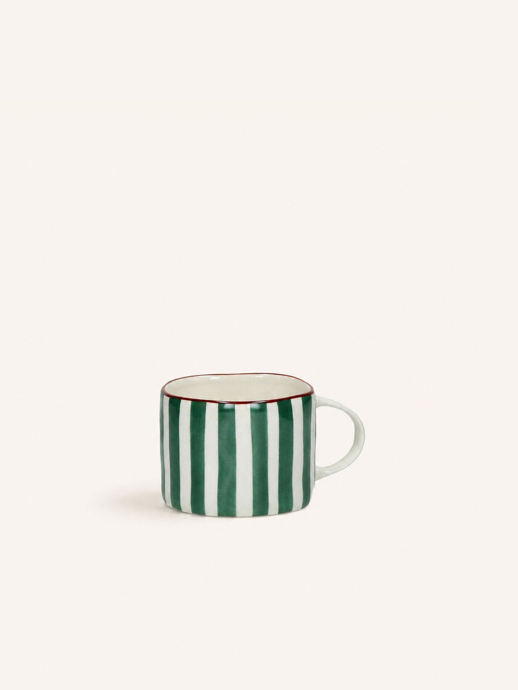 MYKONOS - mok 31,5 CL - porselein - L 12,3 x W 8,8 x H 6,8 cm - groen