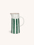 MYKONOS - kruik - porselein - L 19 x W 12,5 x H 23,5 cm - groen