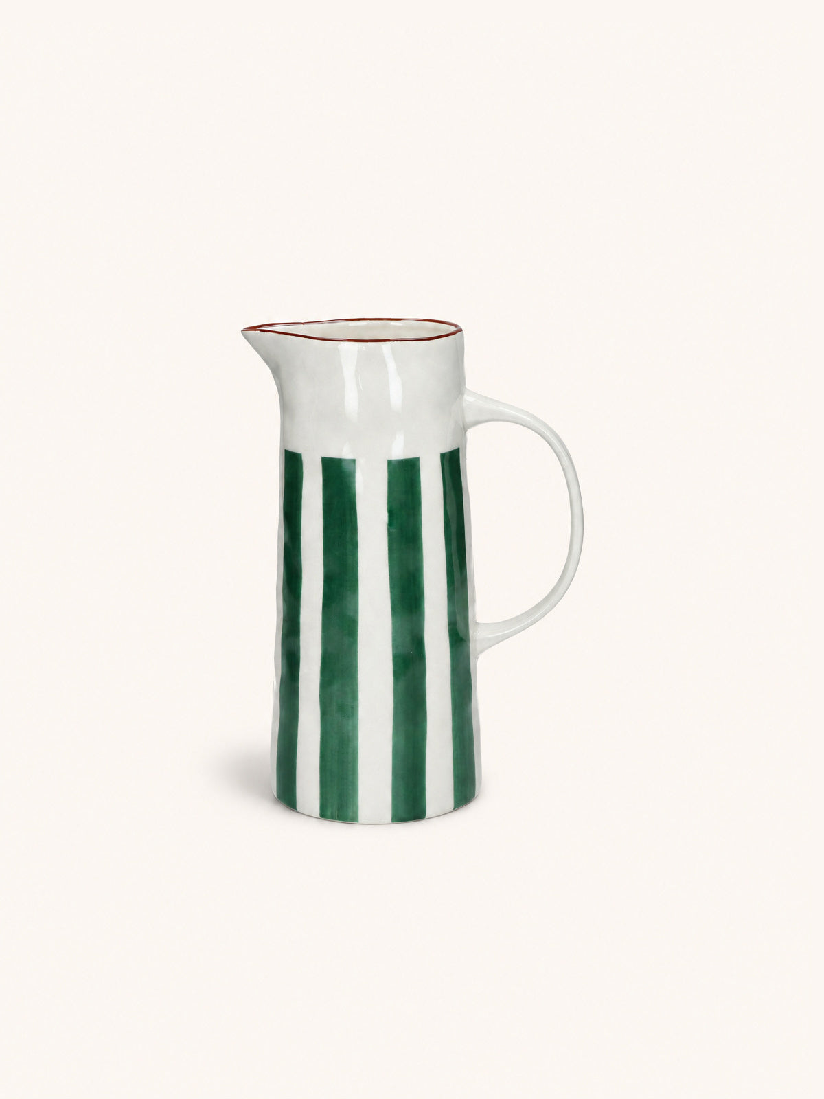 MYKONOS - cruche - porcelaine - L 19 x W 12,5 x H 23,5 cm - vert