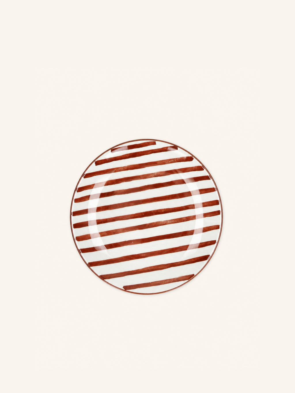 MYKONOS - dessertbord - porselein - DIA 20,3 x H 2 cm - roest