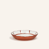 Rood – MYKONOS - deep plate - porcelain - DIA 20 x H 3,5 cm - rust