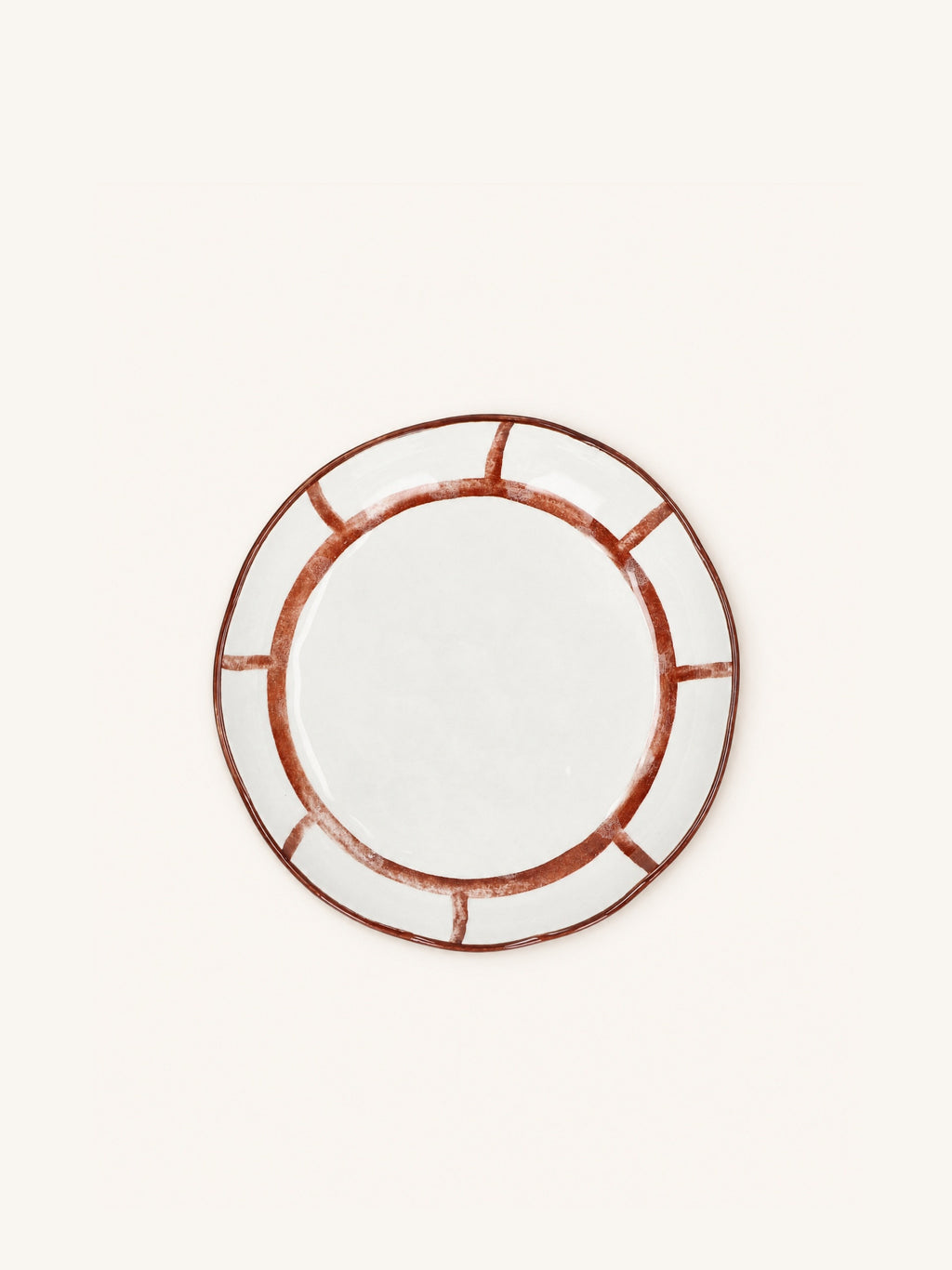 MYKONOS - diep bord - porselein - DIA 20 x H 3,5 cm - roest