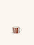 MYKONOS - espresso kopje 11,5 CL - porselein - L 9.2 x W 7 x H 6 cm - roest