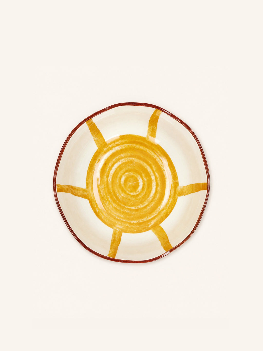 MYKONOS - ensaladera - porcelana - DIA 24 x H 11 cm - amarillo