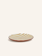 Geel – MYKONOS - piatto da dessert - porcellana - DIA 20,3 x H 2 cm - giallo