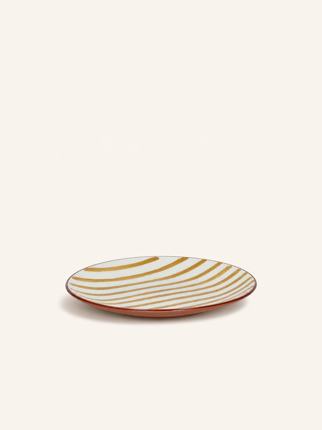 MYKONOS - dessertbord - porselein - DIA 20,3 x H 2 cm - geel