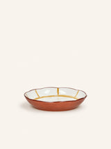 Geel – MYKONOS - tiefer Teller - Porzellan - DIA 20 x H 3,5 cm - gelb