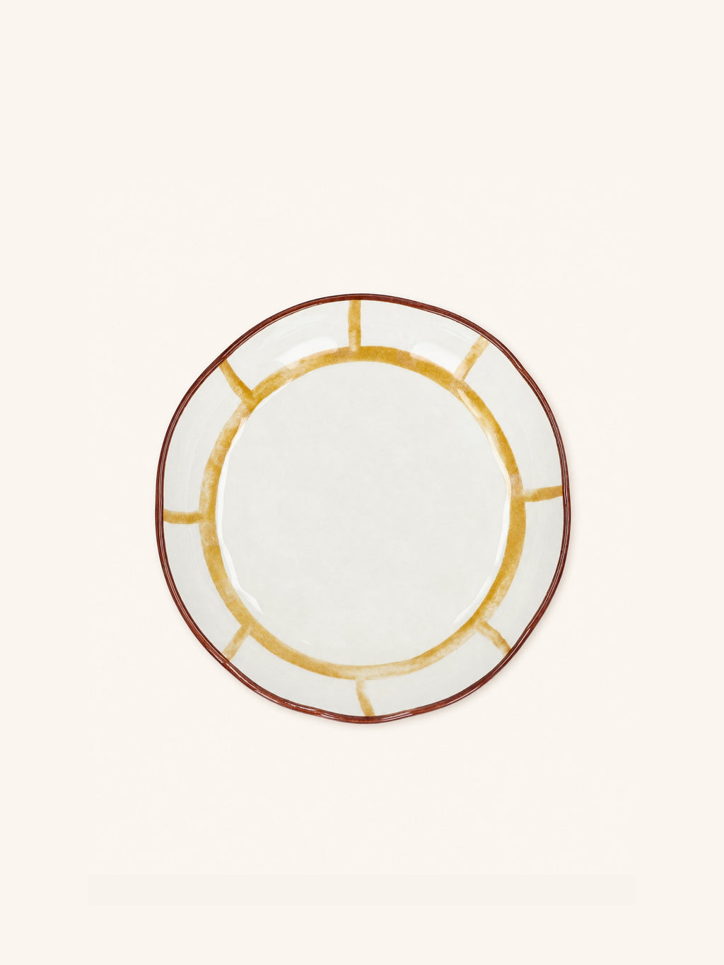 MYKONOS - deep plate - porcelain - DIA 20 x H 3,5 cm - yellow