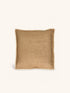 ALPHA OPPOSITES - coussin - lin - L 45 x W 45 cm - ocre