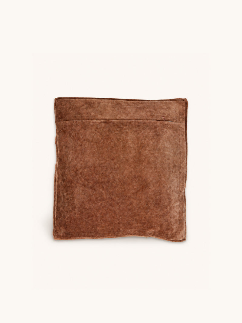 ALPHA OPPOSITES - cushion - linen - L 45 x W 45 cm - cinnamon