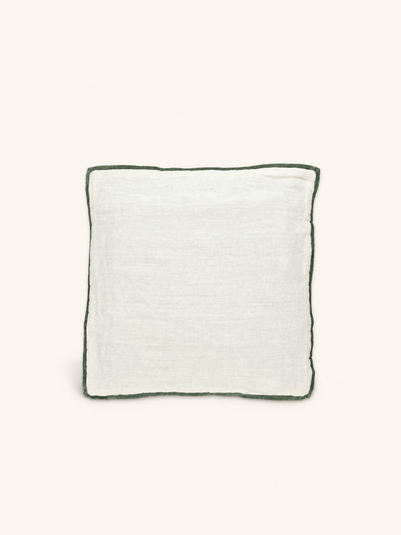 ALPHA OPPOSITES - cushion - linen - L 45 x W 45 cm - green