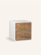VERONA - rek 2 lades - kalkpleister - L 60 x W 50 x H 60 cm - gebroken wit