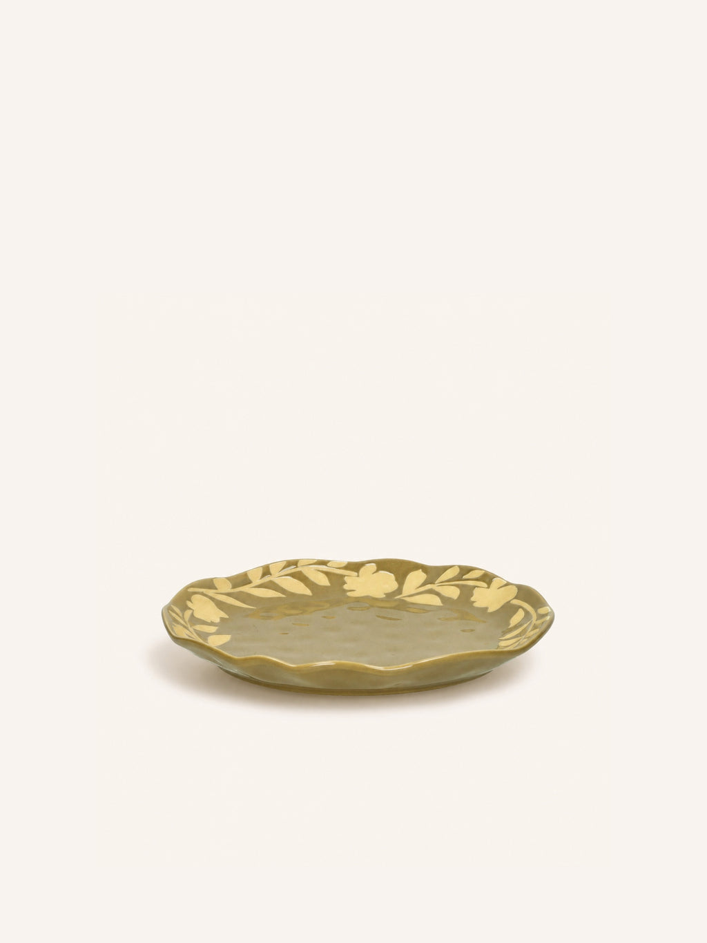 ROMANCE - plato de postre - porcelana - DIA 20,3 x H 2 cm - comino